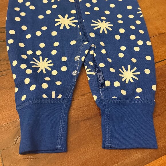 Hanna Anderson US 0-3 Mo infant PJs - Blue winter snowflake (NWT) - Picture 2 of 3